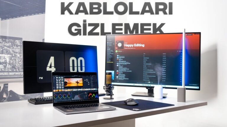 Efqa Films videosundan masa ve monitör düzeni